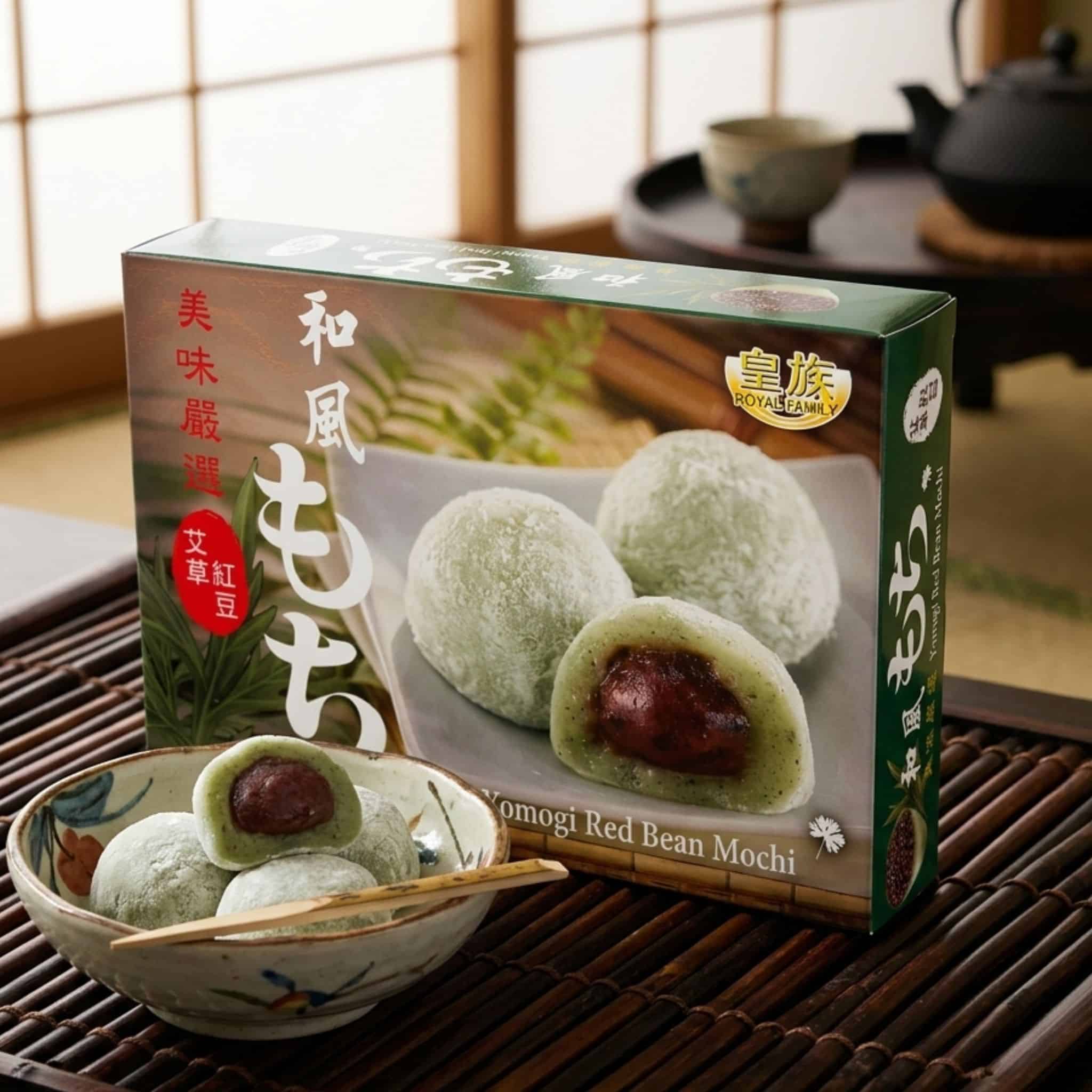 Royal Family Yomogi Red Bean Mochi 1 | Snack Affair Archives Royal Family Yomogi Red Bean Mochi 1