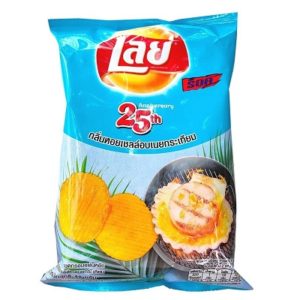 lays thailand scallop galic butter chips