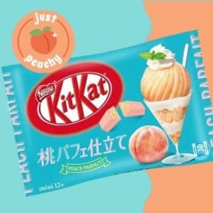 kitkat peach parfait