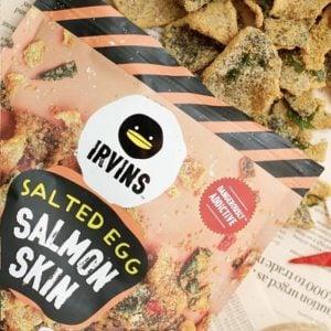 irvins salted egg salmon skin