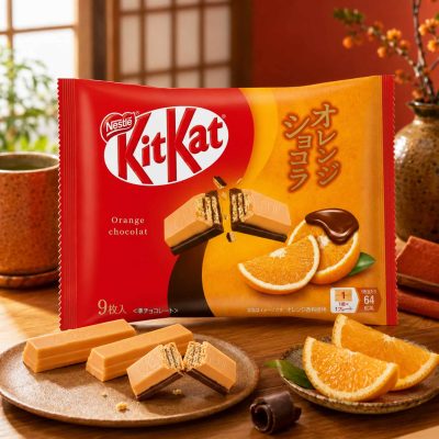 Japanese Kit Kat Orange Chocolate Flavour - 9 bars