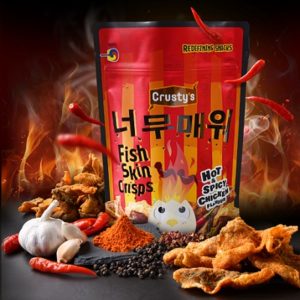 singapore crusty hot and spicy chicken fish skin