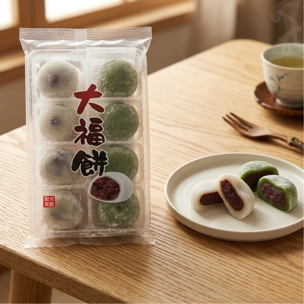 Japan daifuku matcha with azuki beans | Snack Affair Archives Japan daifuku matcha with azuki beans