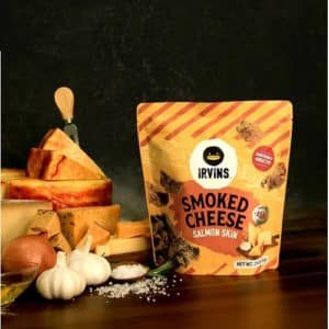 Irvins Salmon Skin (Smoked Cheese)