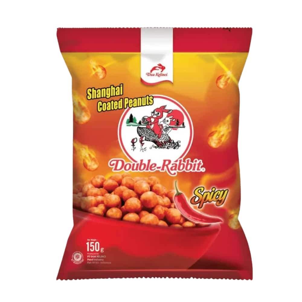 double rabbit spicy peanuts | Snack Affair Archives Bag of Double-Rabbit Shanghai Coated Peanuts, spicy flavor (150 g).