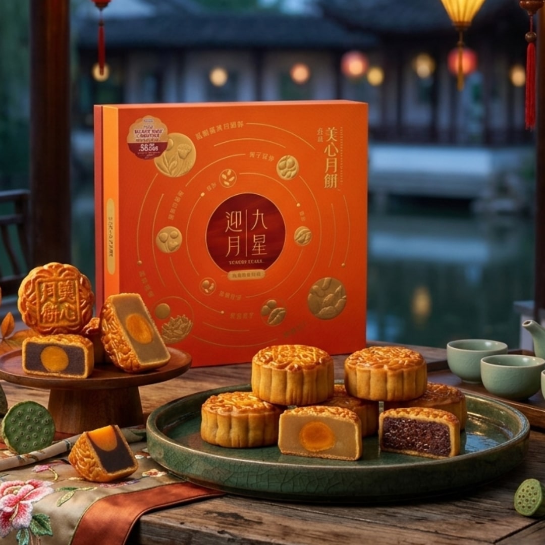 Meixin Starry Pearl Assorted Mooncake 2 | Snack Affair Archives Starry Pearl Assorted Mooncake