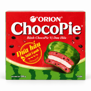 Orion ChocoPie Watermelon 336g - White Background