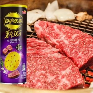  Archives Lay's Potato Chips Tube (BBQ Kobe Beef Steak)