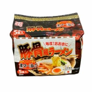 Yamamoto Tanukioyazi Dark Tonkotsu Ramen (Pack of 5)