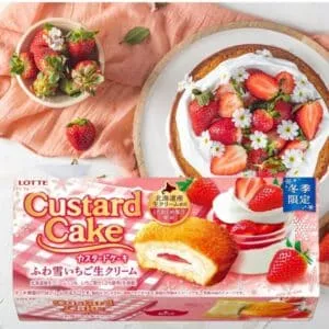  Archives Lotte Custard Cake - Fluffy Strawberry Cream