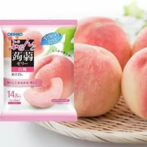  Archives Orihiro Konnyaku Jelly Pouch Peach (6 Pieces)