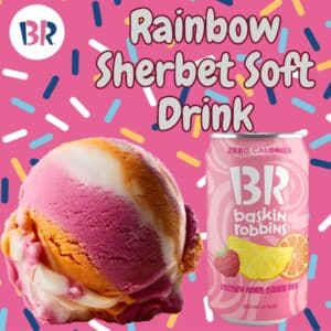 Korea Baskin-Robins Soft Drink (Rainbow Sherbet)