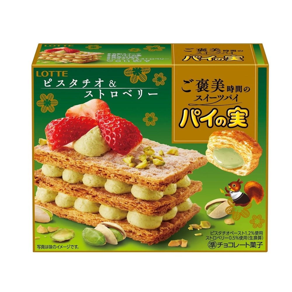Lotte Pie no Mi Pistachio & Strawberry | Snack Affair