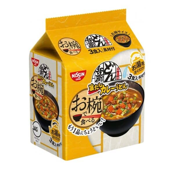  Archives Nissin Donbei Japanese Curry Udon – Mini Bowl Size (3 Servings)