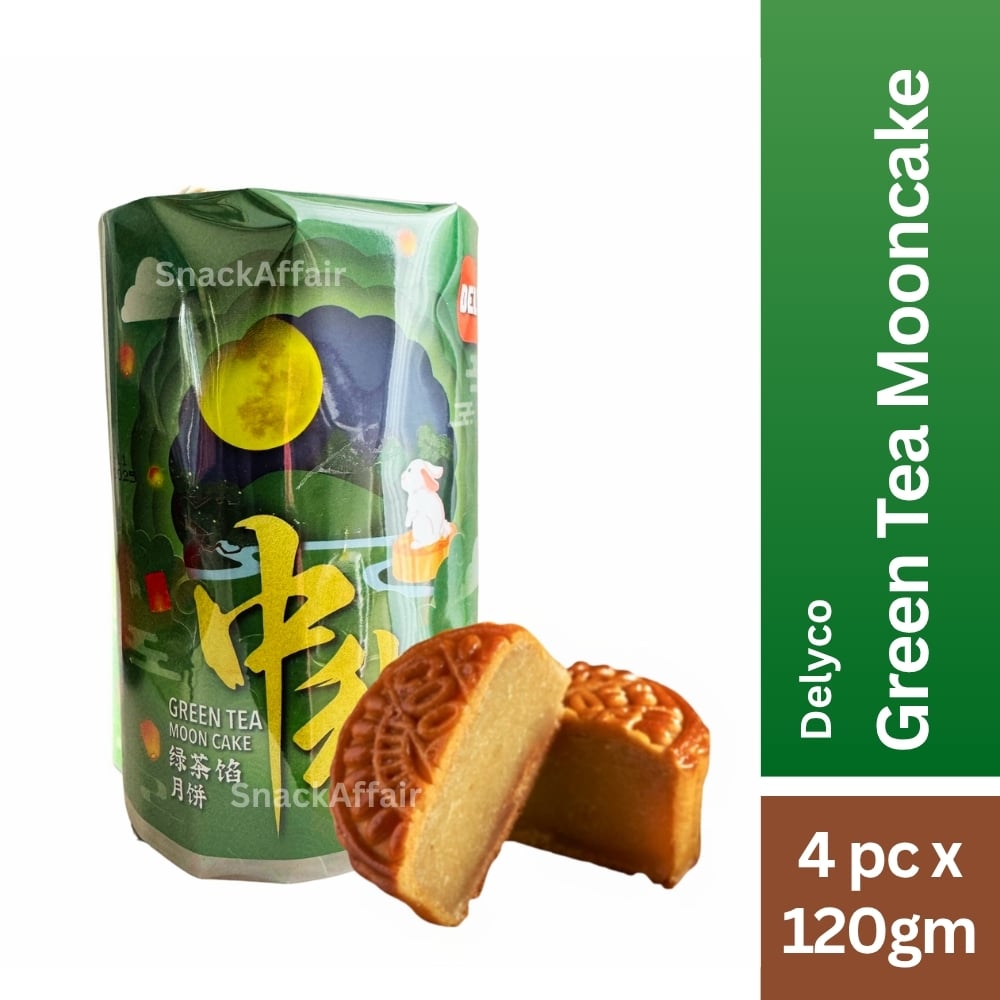 Delyco Green Tea Mooncake | Snack Affair Archives Delyco Green Tea Mooncake