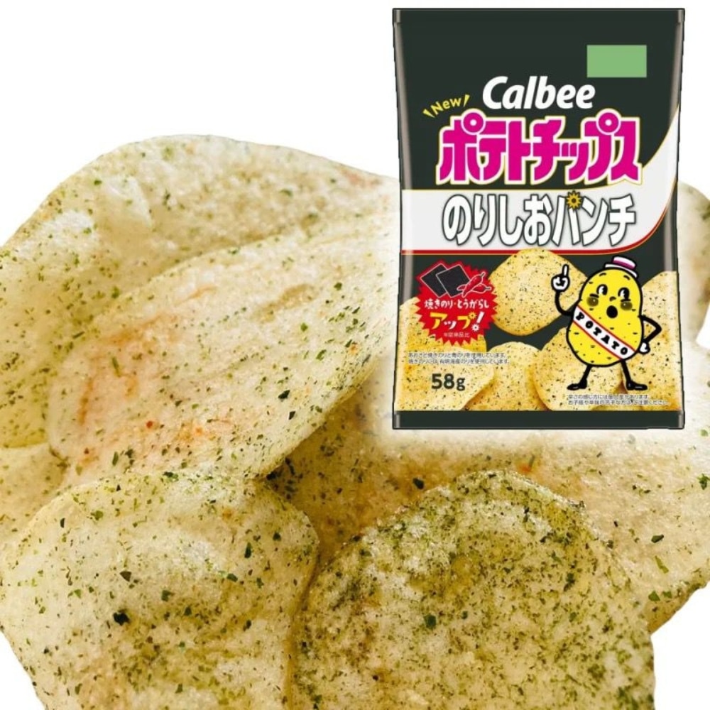 Calbee potato chips nori shio | Snack Affair Archives Calbee Potato Chips Nori Shio