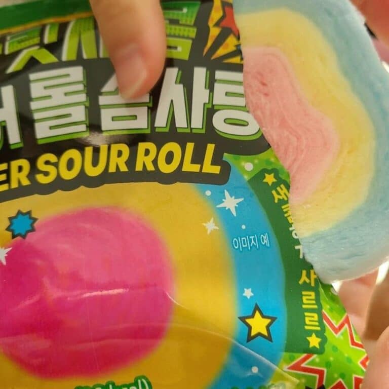 Buy Korean Super Sour Roll Cotton Candy | Fun Korean Candy Australia