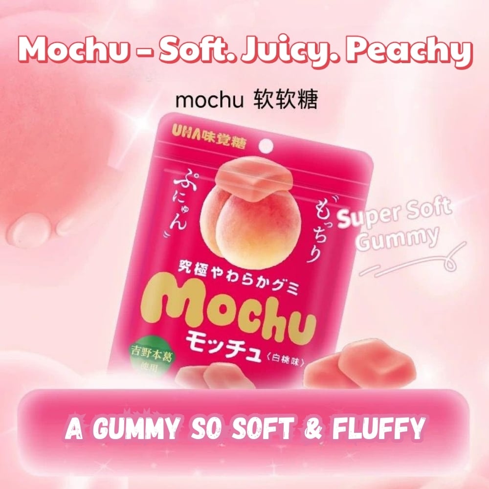 mochu peach gummy | Snack Affair Archives uha mochu peach gummy