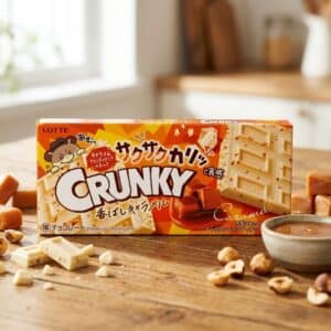 Lotte Crunky Chocolate Caramel Crunchy White Chocolate Bar