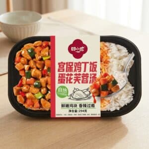 Tian Xiao Hua Self-Heating Kung Pao Chicken Rice with Egg Drop Soup