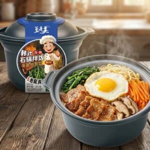 Korean style self heating bibimbap