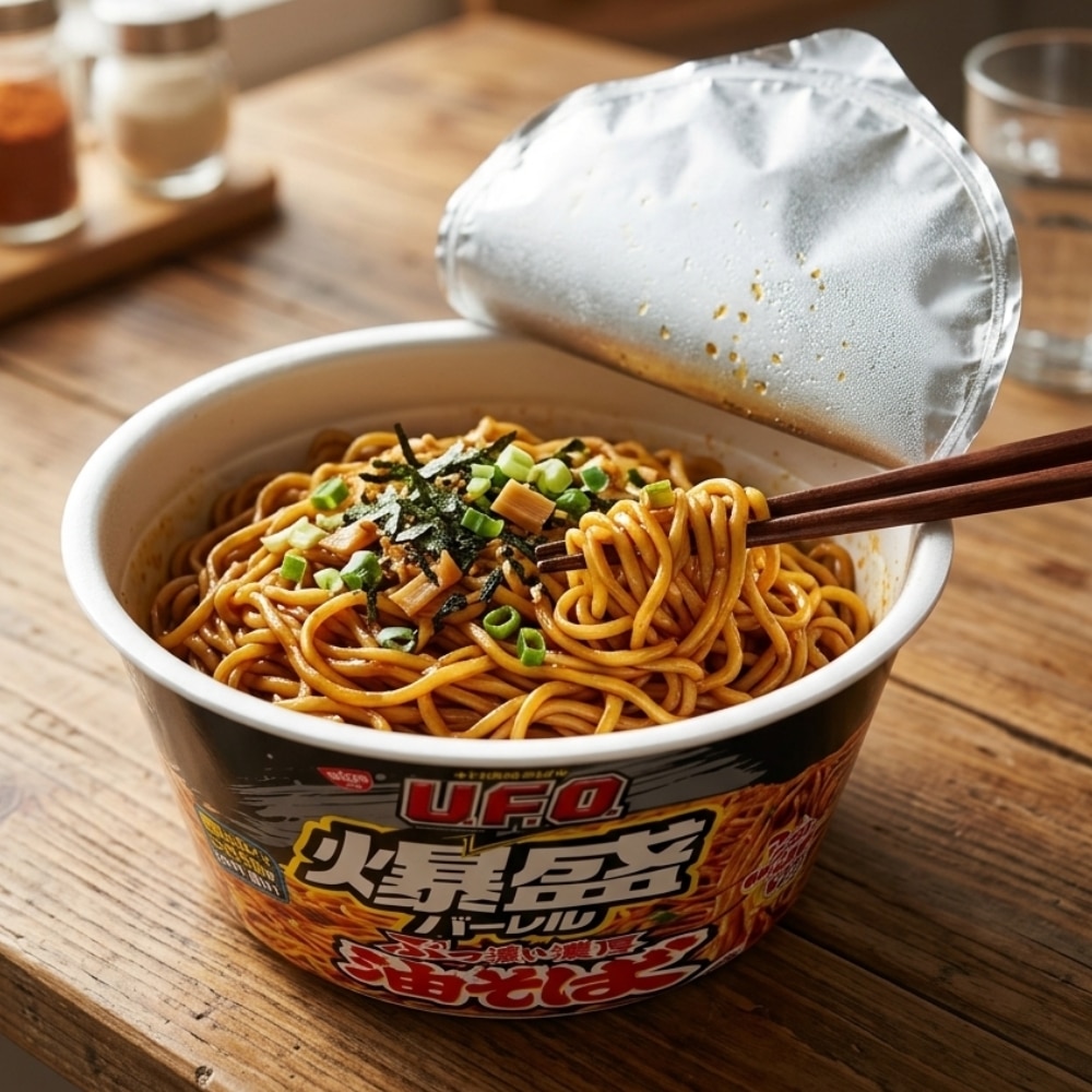 Nissin UFO Super Big Barrel Oiled Ramen Noodle 2 | Snack Affair Archives Nissin UFO Super Big Barrel Oiled Ramen Noodle 2