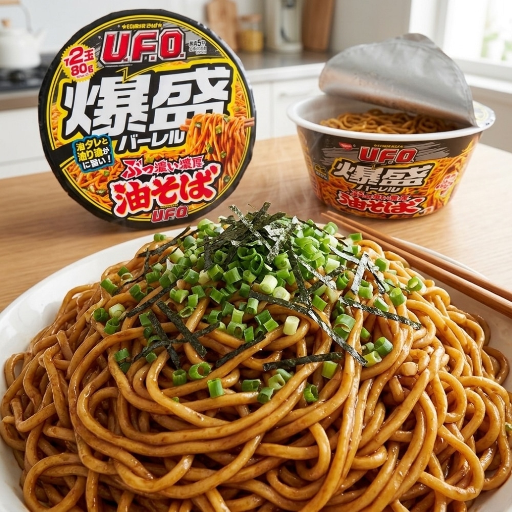 Nissin UFO Super Big Barrel Oiled Ramen Noodle | Snack Affair Archives Nissin UFO Super Big Barrel Oiled Ramen Noodle