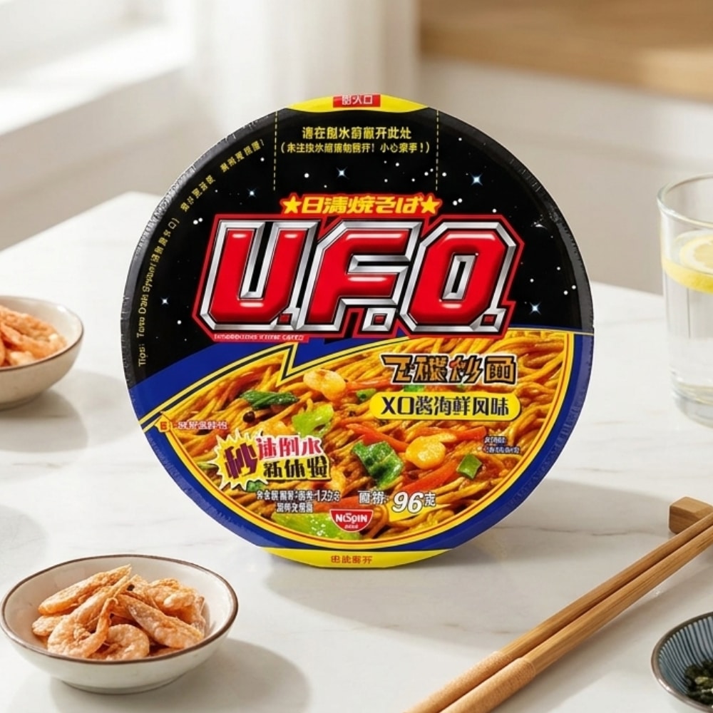 Nissin UFO XO Sauce Seafood Flavour Yakisoba | Snack Affair Archives Nissin UFO XO Sauce Seafood Flavour Yakisoba