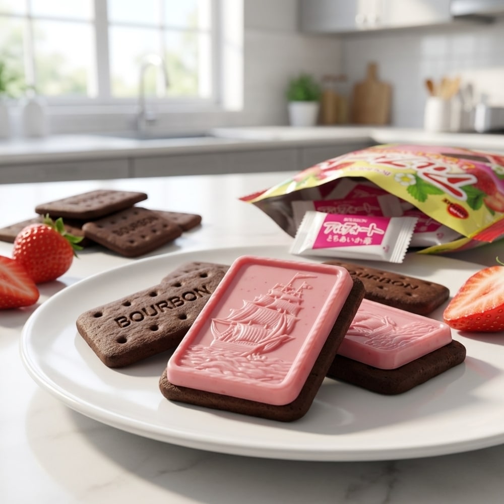 bourbon alfort strawberry chocolate biscuits 2 | Snack Affair Archives bourbon alfort strawberry chocolate biscuits 2