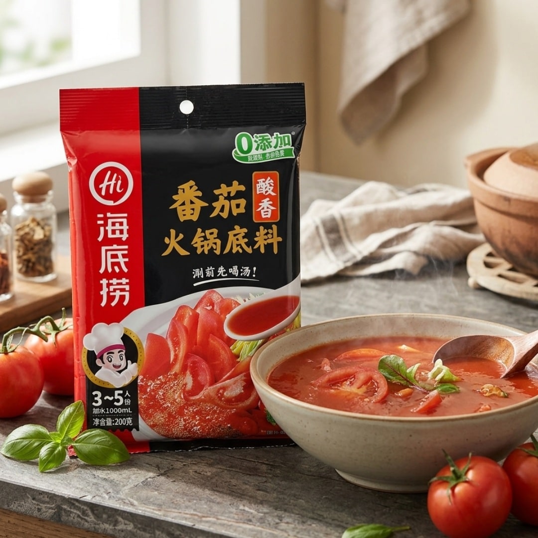 HaiDiLao Tomato Flavour Hot Pot Soup Base 2 | Snack Affair Archives HaiDiLao Tomato Flavour Hot Pot Soup Base 2