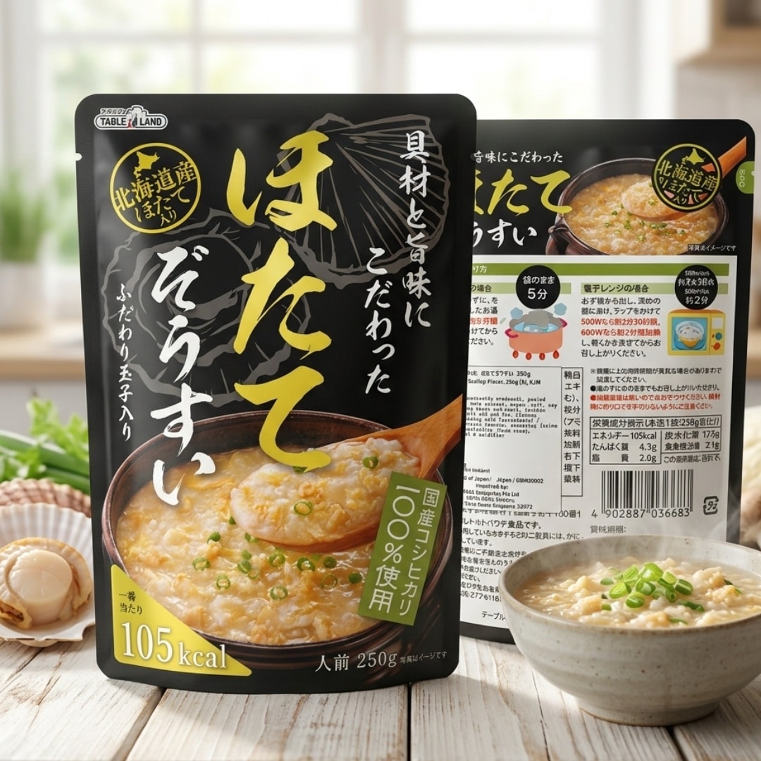 Japanese Hokkaido Scallop Egg Porridge | Snack Affair Archives Japanese Hokkaido Scallop Egg Porridge
