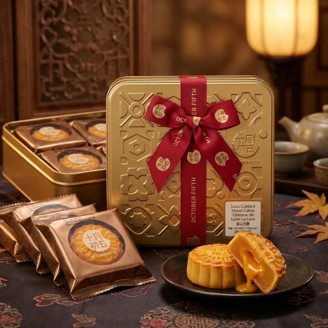 October Fifth truffle Lava Custard Mooncakes Gift Tin | Snack Affair Archives October Fifth truffle Lava Custard Mooncakes Gift Tin