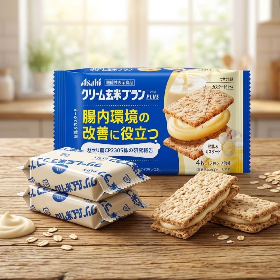 Asahi Cream Genmai Bran Plus Soy Milk Custard Sandwich Biscuits | Snack Affair Archives Asahi Cream Genmai Bran Plus Soy Milk Custard Sandwich Biscuits