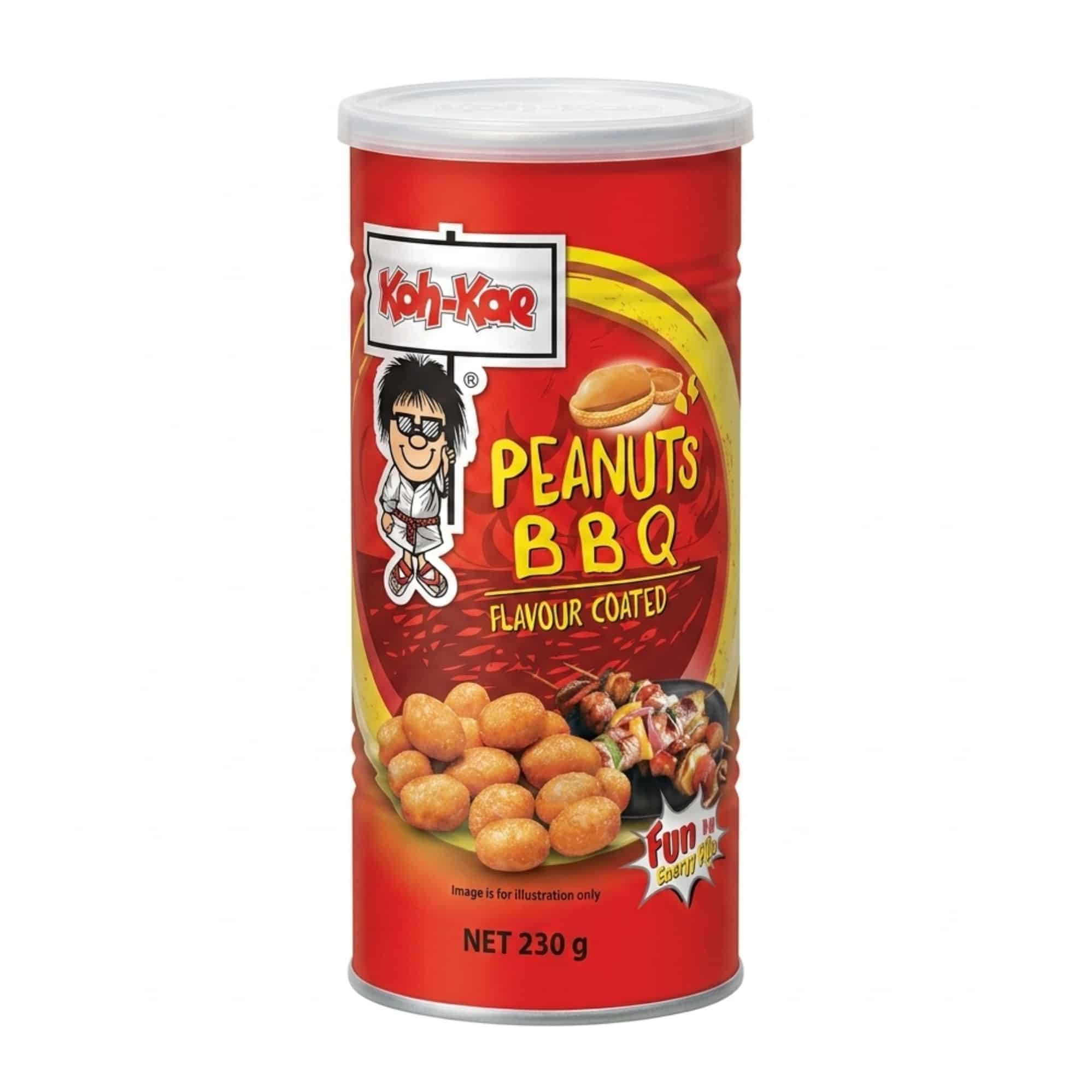 Koh Kae Peanuts BBQ flavour coated 230g White | Snack Affair Archives Koh Kae Peanuts BBQ flavour coated 230g - White