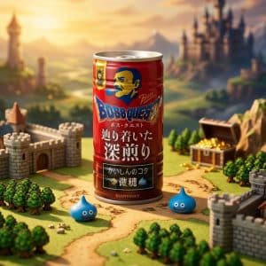 Suntory BOSS Quest Deep Roast Black Coffee Dragon Quest Limited Edition 2