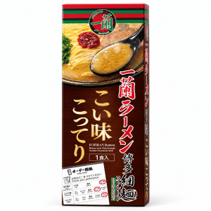 Ichiran Ramen Hakata Style One Serving - White Background Front