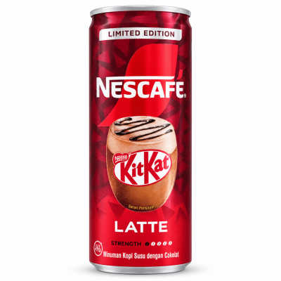 Nescafe KitKat Latte Limited Edition 220ml - White Background Front